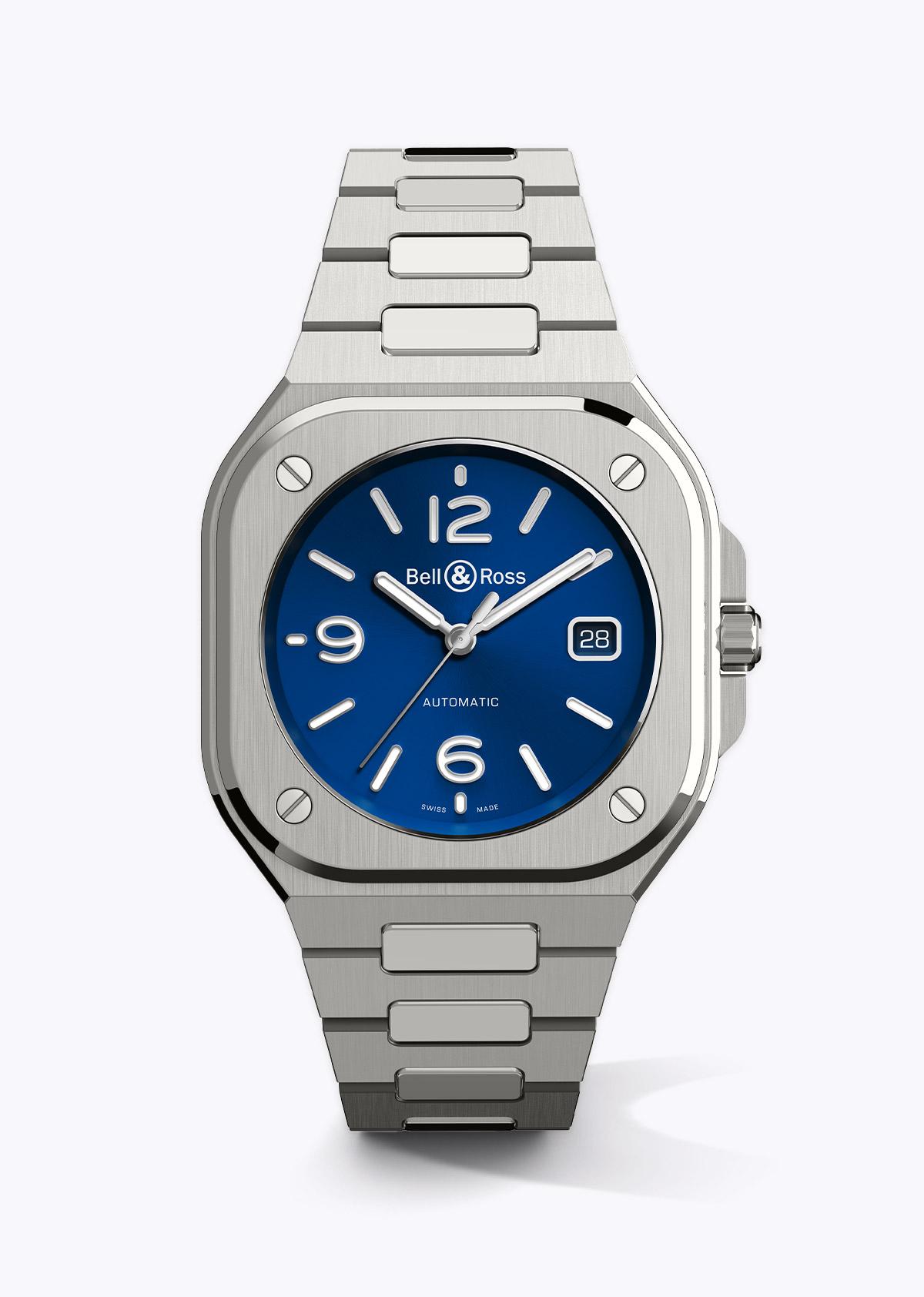 Bell & Ross Br05 Blue Steel Men's Bracelet Watch